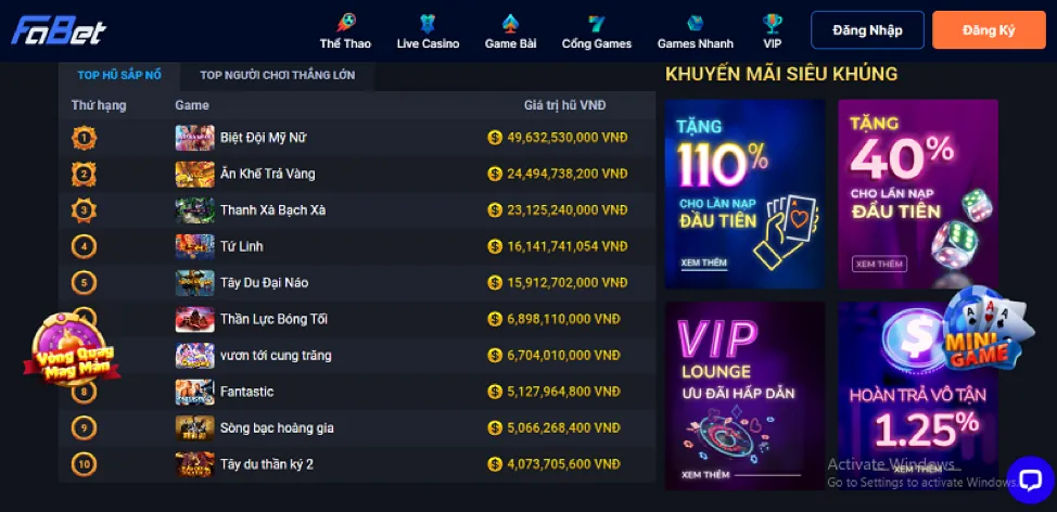 Cơ chế hoạt động của trò chơi slot tại 98win10 Casino